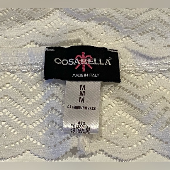 New Cosabella Italian Luxury Lace White Plunge Triangle Bralette Made in Italy - Picture 10 of 10